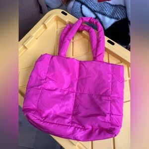 Puffy tote bag